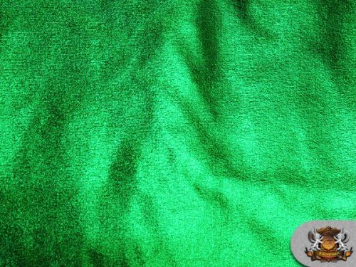 1 Х Изумрудено-Зелен плат от Ликра Метален цвят /60 см / Продава се в двора