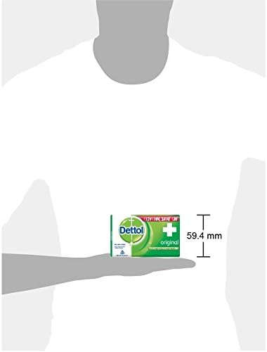 Сапун за къпане Dettol защита срещу микроби - 75 г (опаковка от 3 броя оригинални)