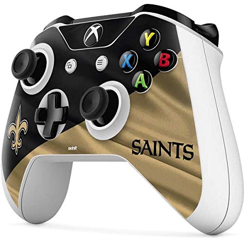 Игри кожата Skinit Decal, Съвместим с контролера на Xbox One S - Официално Лицензиран дизайн NFL New Orleans Saints