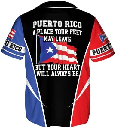 Персонални Име и Номер на Спортна Бейзболна Майк Puerto Rico AOP Унисекс XS-5XL, Спортно Облекло Пуерто Рико