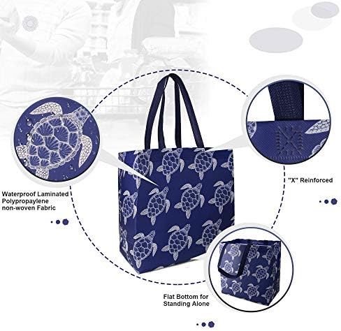 BeeGreen за Многократна употреба за Хранителни стоки чанти Комплект от 12 белите Дробове на Всички за рециклиране
