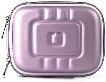 Лимитированная серия Purple Eva Mini Hard Shell, Лек, Компактен Защитен калъф с ципове за пренасяне на цифрови фотоапарати