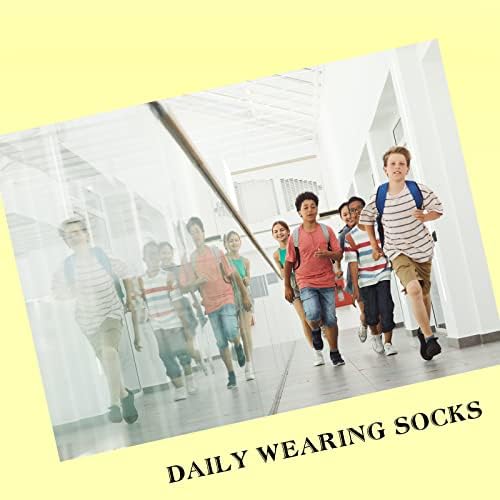 Чорапи за момчета JAMEGIO, 18 двойки, детски чорапи с ниско деколте на полушубке, Спортни Чорапи до глезена за по-Малките