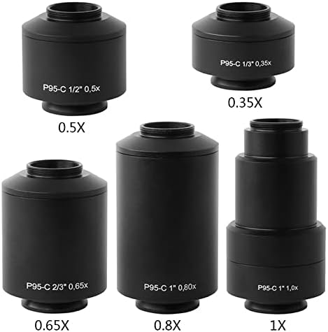 Комплект аксесоари за микроскоп, за възрастни, 0,35x0,5x0,65x0,8X1X Адаптер с затваряне на микроскоп за лабораторни консумативи (Цвят: 0.65 X)