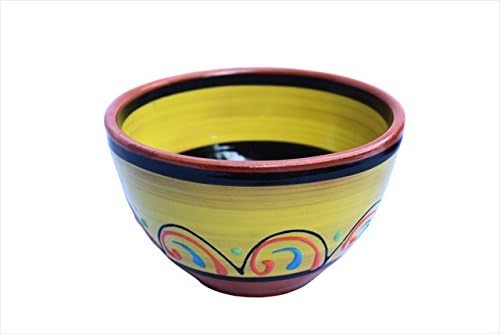 Комплект купички за Салса Cactus Canyon Ceramics от Испански Теракот, състояща се от 5 теми (Европейски размер), Многоцветен