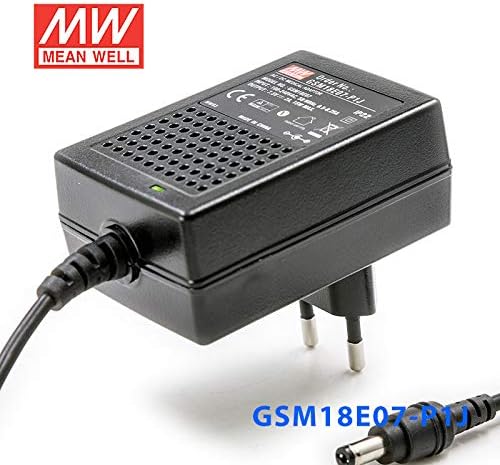 Външен адаптер за захранване Meanwell GSM18E07-P1J - 15 W, 7,5 В, 2 А