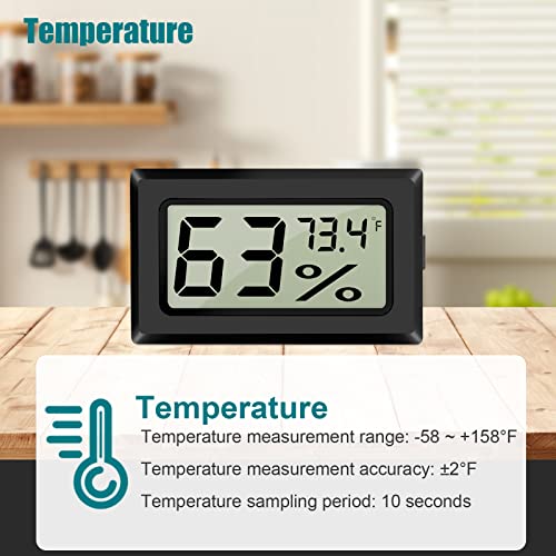 5 БР. Мини Цифров Влагомер-Термометър Термометър за измерване на влажността в помещението, в Електронен LCD дисплей,