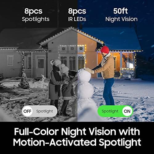 HomePlus 2K Light Socket Камера за Сигурност Безжична Външна, Водоустойчив, 2,4 G WiFi Крушка Помещение за сигурност на 360 Градуса, Детекция на движение / човек, Цветно нощно виждан