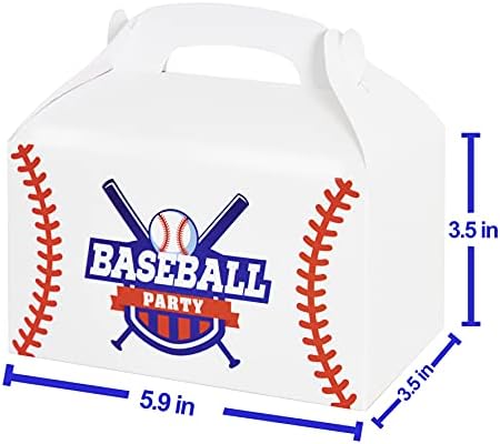 Кутия за Предложения за Бейзбол партита 24 бр Подарък Кутии за Бейзбол, Бонбони, Бисквити, Картонена Кутия