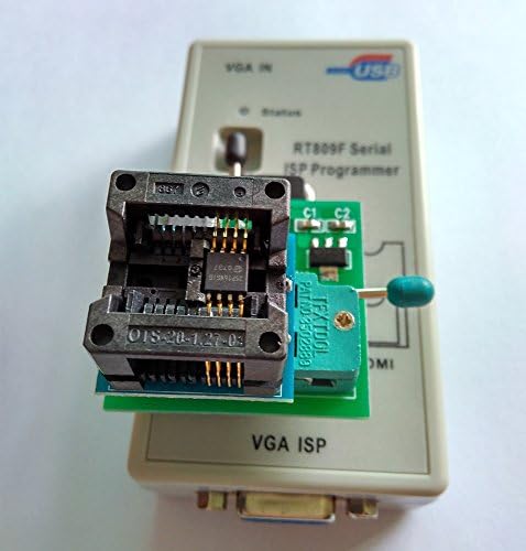 SETCTOP RT809F Програмист 8 Адаптери IC Клип технологична eprom Програмист на чип за programm 1,8 V Адаптер, VGA LCD Програмист Такса ICSP 24 25 93 serise IC