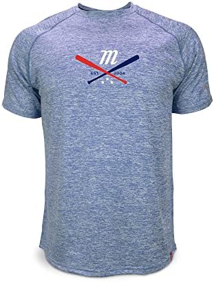 Мъжки t-shirt Marucci Crossover Marled Tee Кралския Син цвят