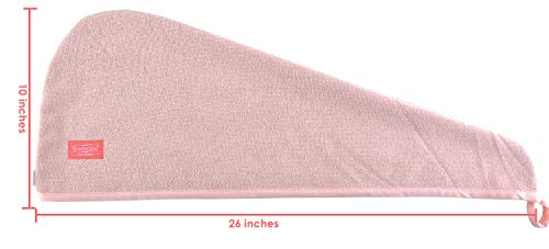 YoulerTex Кърпа за коса от Микрофибър за жени, 4 опаковки с размери 10 х 26 см, Супер Впитывающий Быстросохнущий Тюрбан за Сушене на Сешоара, Дълги и Гъсти косми