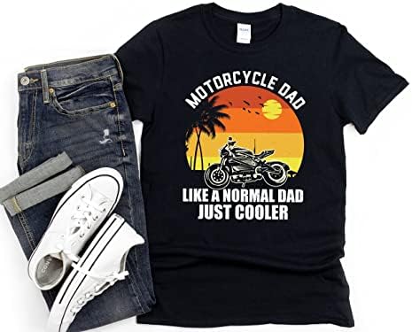 Мотоциклетът Риза За Татко, Тениска За Мотобайка, Подарък За Колоездач, Тениска За Татко