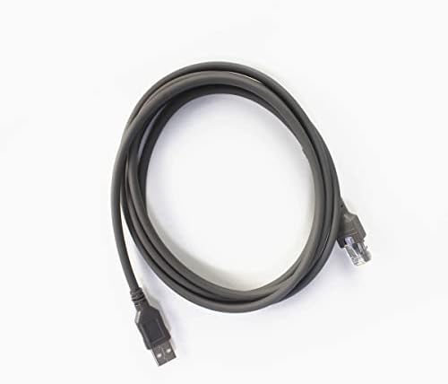 USB кабел за баркод скенер, подходящ за LS2208, DS3408, DS9808, DS9208 повечето скенери за баркодове (2 м/6 фута)