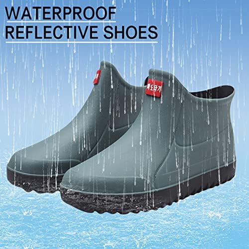 YUHAOTIN/ Непромокаеми обувки, Нескользящие дамски обувки, дамская непромокаемая обувки, дамски обувки на високи гумени подметки, Работни обувки за жени, Есенна обувки