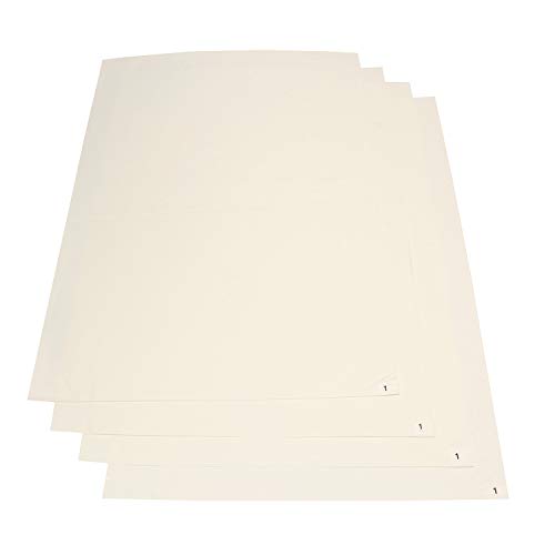 BISupply Лепкава постелки за пода, Лепящи подложки за строителство – 24x36 Инча, 30 листа, 4pk (общо 120), бял