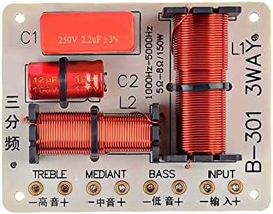 Кросоувър Аудио Делител 2 елемента 150 W 3-Лентов Аудио Говорител Кросоувър Високите + Средни + Ниските честоти