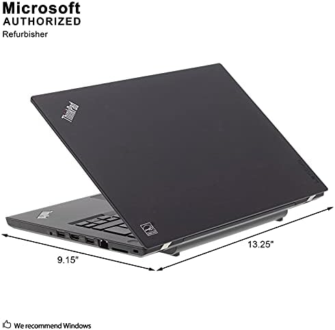Бизнес лаптоп Lenovo ThinkPad T470 14,0 инча, Intel Core i5-6300U с честота до 3.0 Ghz, 8G DDR4, 512G SSD, HDMI, Thunderbolt 3, USB 3.0, 64-битова версия на Windows 10 Pro -Поддръжка на английски / испански / френски език