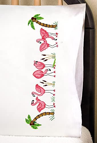 Дизайнерски работа Занаяти Щампован фламинго за Бродиране покрива възглавница