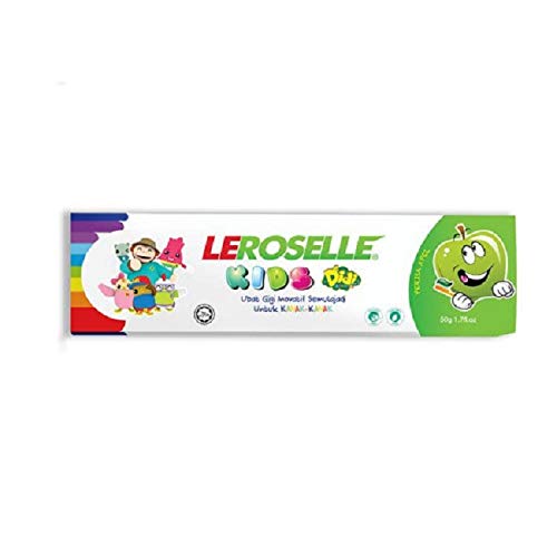 #MG Детска паста за зъби LEROSELLE Ябълка 50 г. - Първата иновативна паста за зъби LEROSELLE за деца, която деликатно избелва зъбите и предпазва венците