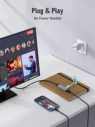 Адаптер YEHUA Светкавица-HDMI-4-футовым кабел, Цифров AV-HDMI адаптер 4K за iPhone/iPad към телевизор/проектор,