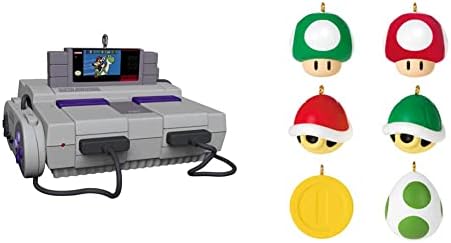 Фирмено Коледно украшение на паметта, конзолата на Nintendo Super NES, Звук и светлина, Многоцветен