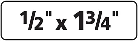 Ейвъри Подвижни бели идентификационните етикети с размер 1 x 2 5/8 инча, 750 броя (6460) и Подвижни идентификационните