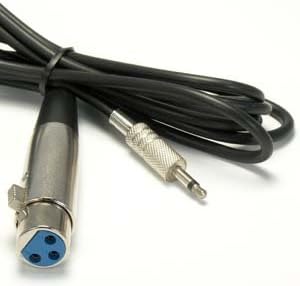 Свързване на 6-крак XLR-штекерный кабел с 3,5-миллиметровым Моно-штекерным кабел, 10 бр.