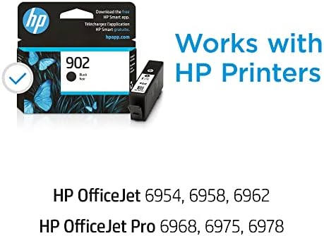 Тонер касета HP 902 с черно мастило | Работи с HP OfficeJet 6950, 6960 серии HP OfficeJet Pro 6960, 6970 серии | Идеален за употреба с моментальными мастило | T6L98AN