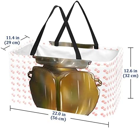RATGDN за Многократна употреба за Хранителни стоки Чанти Цветни Кошмарен Хидромасажни Трипперные Сгъваеми да Пере Големи