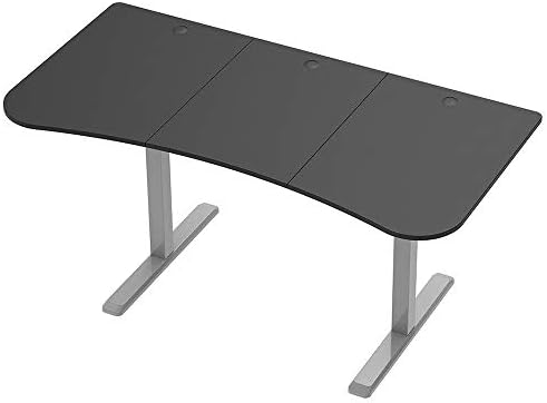 Рамка на масата Monoprice с регулируема височина на сядане-влакчета - сив с Един електрически мотор, съвместим
