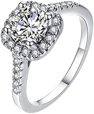 Бижута за жени, Пръстени от Бяло пръстен Подарък Бижута, ръчно изработени сватбени кройка Обручальный камък Луксозен