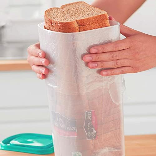 Buddeez Bread Buddy Кутия за хляб, Пластмасов Контейнер за съхранение на Буханок, Държач за Кухненски плот - Контейнери за днес, Комплект от 2