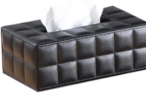 Кутия за Салфетки RENSLAT Правоъгълна форма За Съхранение на Настолни Салфетки, Кухненски Тава за Салфетки За Домашния офис (Цвят: черен)