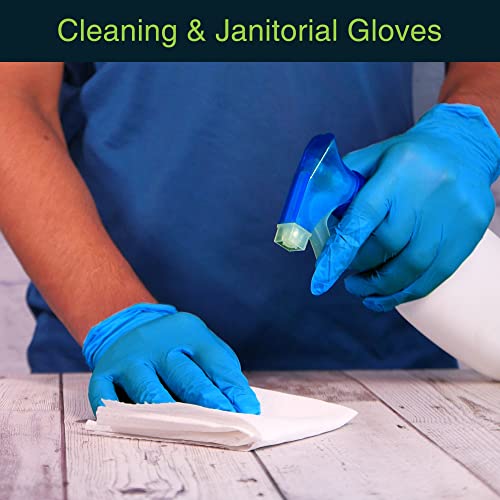 Сини Нитриловые ръкавици за Еднократна употреба в Голям размер на 200 грама - Ръкавици за медицински прегледи, Стоматологични и Хирургични - Гумени ръкавици без прах