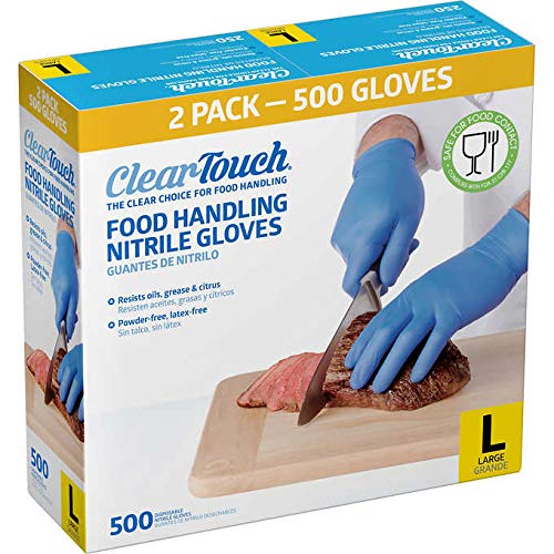Нитриловые Ръкавици Medline Clear-Touch За работа с храни, Без латекс и прах, Средни, брой 500