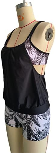 Комплекти бикини за момичета, Бански костюми-Танкини от две Части за Жените, Женствена Рокля за гмуркане с Принтом в Грах,