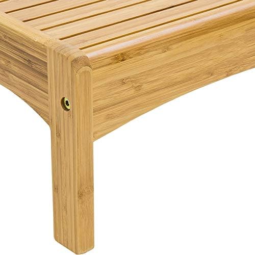 LIANXIAO - Седалка за душ, на малкия бамбуков стол-стъпало - Голяма табуретка за краката и приучения към гърне за малки деца, идеален за кухня или баня, подходящ противос?