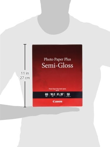 Canon Photo Paper Plus, 8 x 10 инча, полу-гланц, 50 Листа в опаковка (SG-201)