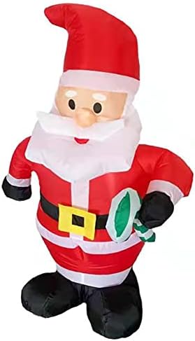 4 Фута Коледни Надуваеми Снеговички Външни Декорации, Вградени led Надуваеми играчки за Коледни Външна украса на Двора,