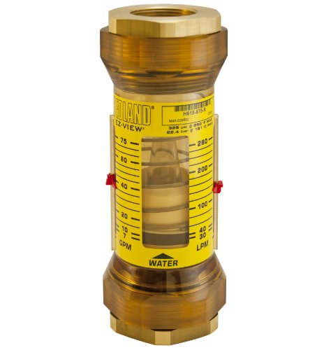 Разходомер Hedland H617-650-R EZ-View сензор, Полифенилсульфон, За използване с вода, Диапазон на разхода от