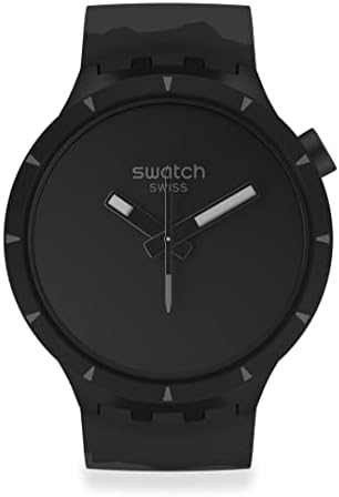 Мъжки часовник Swatch BIG BOLD от БИОКЕРАМИЧЕСКОГО БАЗАЛТ Унисекс (модел: SB03B110)