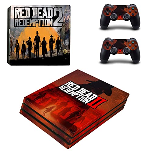 Стикер на корицата на играта GRed Deadf И обратно изкупуване PS4 или PS5 За конзолата PlayStation 4 или 5 и 2 Контролери Vinyl Стикер V8899