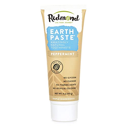Паста Redmond Earthpaste, Натурална паста за зъби е без брашно, С Мента, 4 Грама