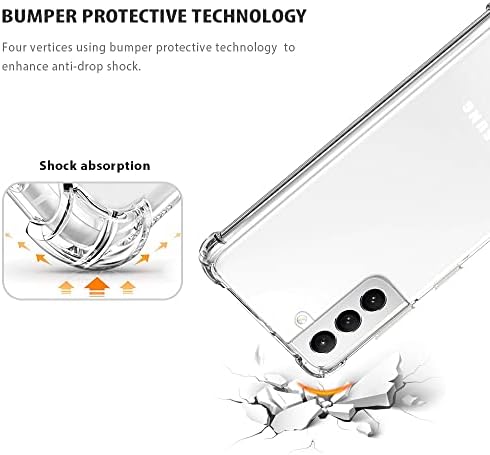 Калъф YESPURE за Samsung Galaxy S22 Plus с Регулируем пагон през рамо от Кристално Чиста Мека TPU, Защита от надраскване, Не