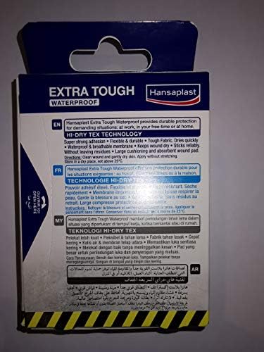 Hansaplast Extra Tough Waterproof 16's-Дишащ материал осигурява здравина, гъвкавост и издръжливост
