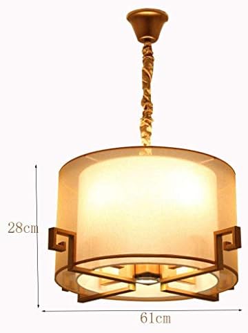 MGWYE Chandelier - Модерна Подвесная Полилей Light Drum, Лампа, Лещи, изработени от Закалено Стъкло, Регулируеми на