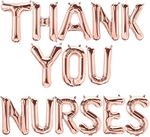 Седмица на Благодарност Сестри Украса Благодаря на медицинските Сестри Балони Банер - Банер Happy Nurses Week Балони за Украса на Парти за медицински Сестри