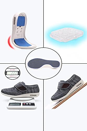 Yibobay Диабет и обувки за мъже Широчина X-Широки Обувки за възрастни Хора-Широка Обувки за Мъже Пешеходната обувки Регулируема закопчалка