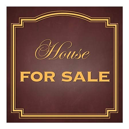 CGSignLab |Продава се къща - Класически Кафяв Перваза на прозореца | 24 x24